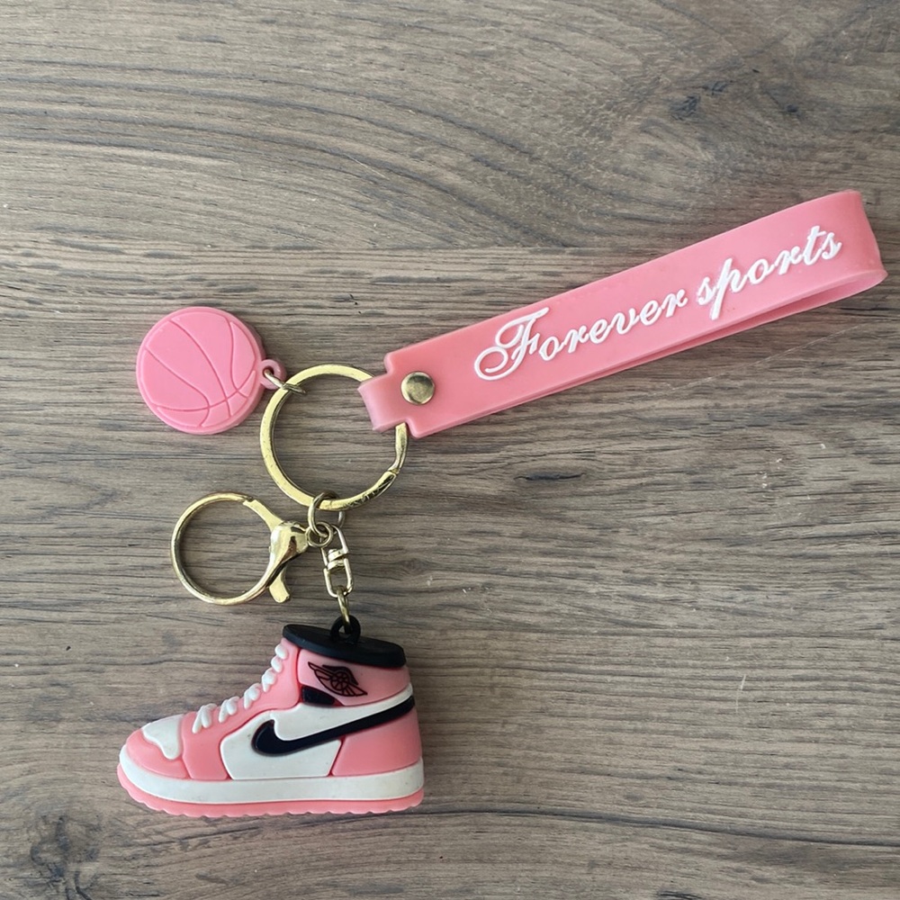 Pink Sneaker Keychain